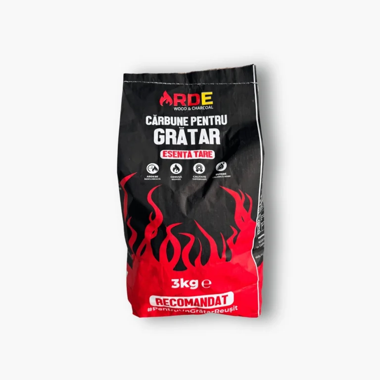 Cărbuni grătar ARDE 3kg din mangal și lemn de carpen, ambalaj din hârtie, 100% naturali