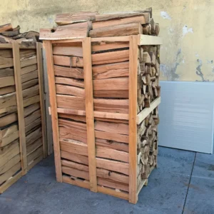 Lemne de foc stejar 50 cm, palet 800 kg, esență tare, tăiate uniform pentru sobe și centrale